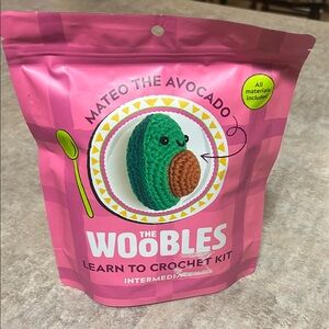Mateo the Avocado Crochet Kit - Pink and Green